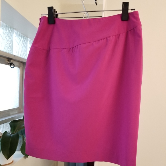 Flirty Magenta Mini Skirt - Picture 2 of 4